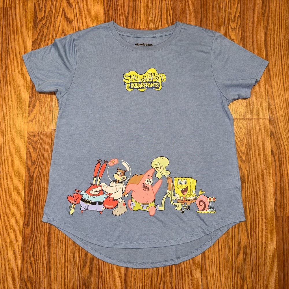2022 Viacom International Kids Spongebob Droptail T Shirt Size XL (15-17)